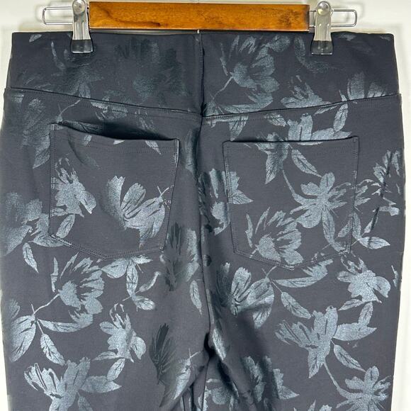 Soft Surroundings Ponte Twilight Floral Leggings Size Medium. Style# 2EX28 - Picture 2 of 9